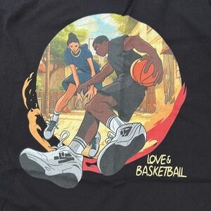 Black Love & Basketball Graphic Tank Top